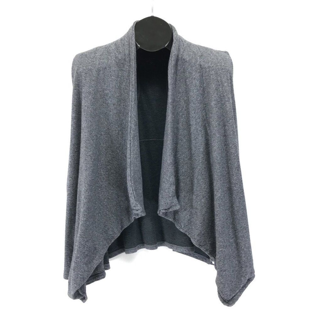 Calvin Klein Performance Draped Front Sleeveless Cardigan Women's Plus 2X Gray